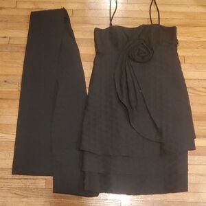 JS Collections Black Layered Dress